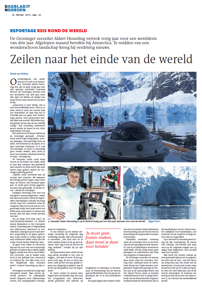Dagblad van het Noorden febr 2014